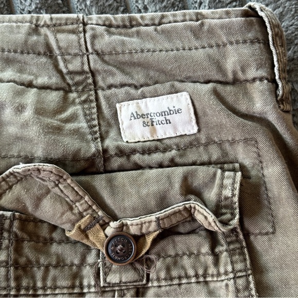 Vtg Abercrombie & Fitch Cargo Shorts Mens 33 Paratrooper Heavy Distressed Y2k - Picture 8 of 11